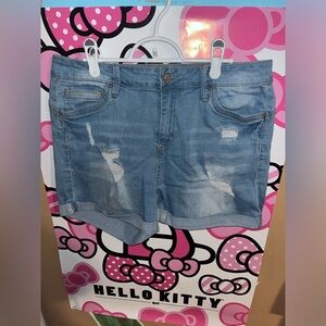 blue ripped denim jeans